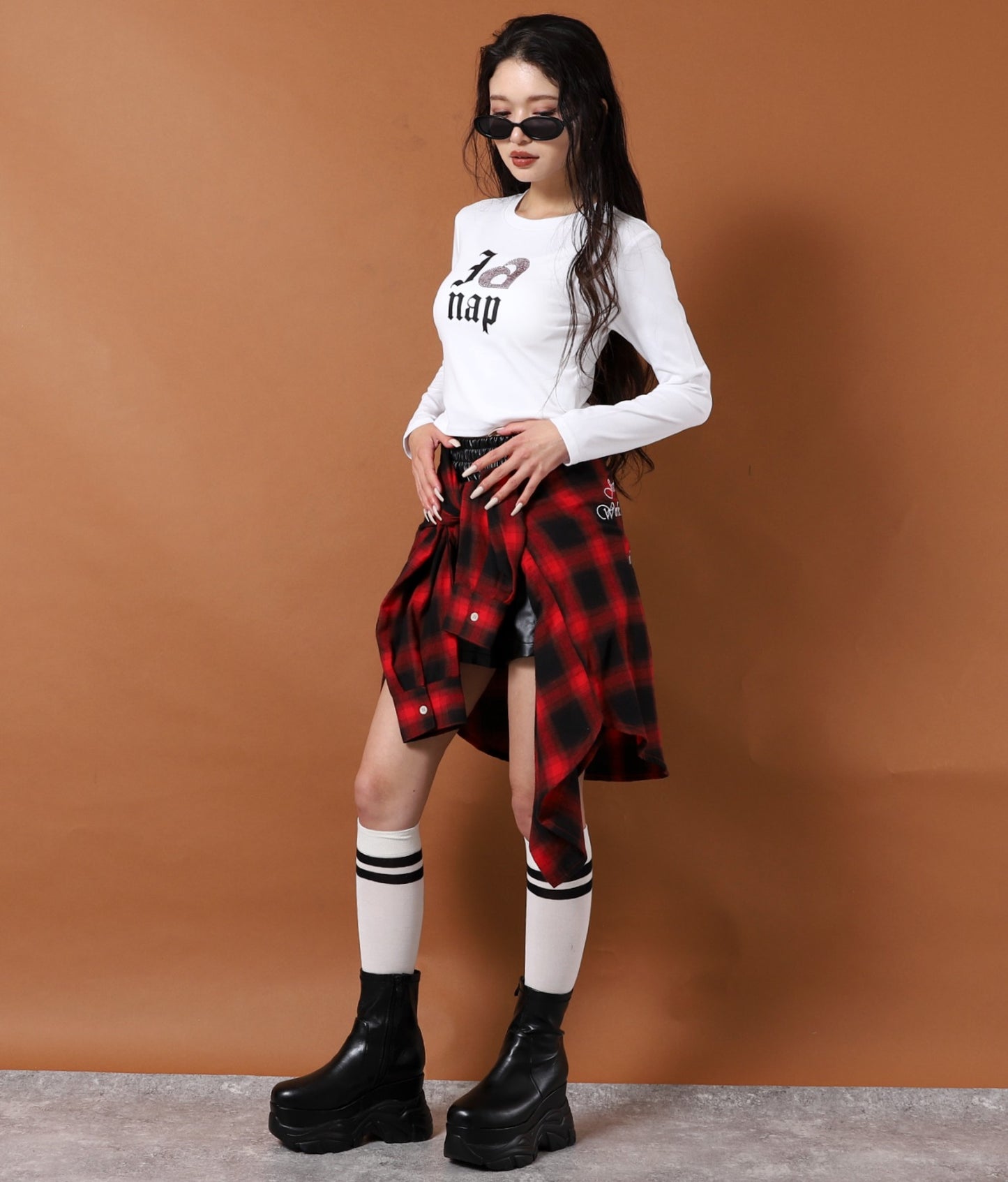 I LOVE anap ラインストーン プリント ロンT 793-9362