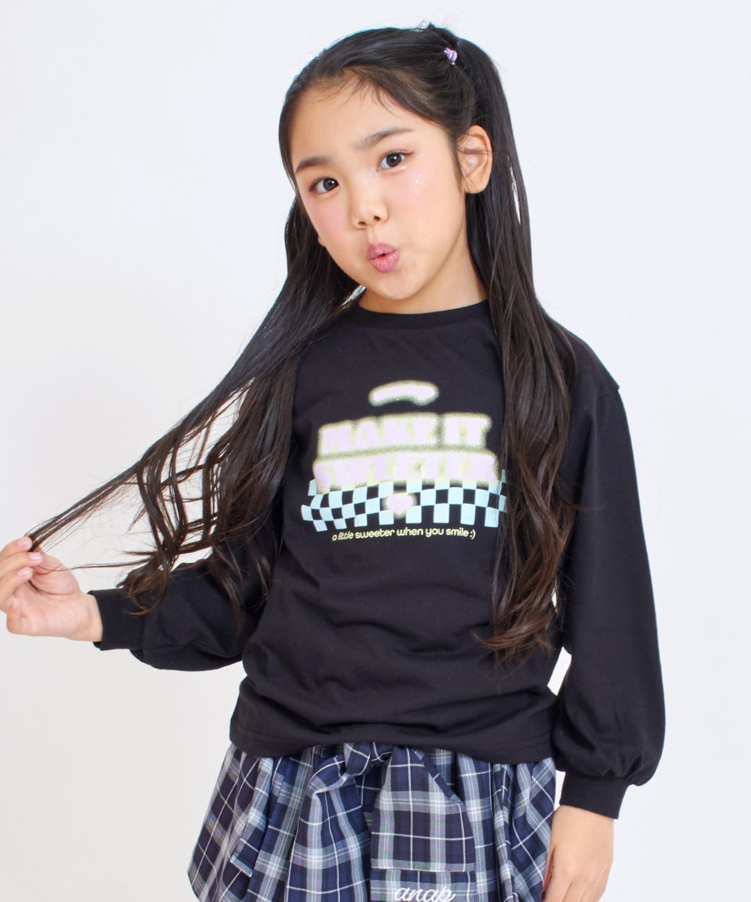 ブラック(120サイズ着用/身長：約123cm)