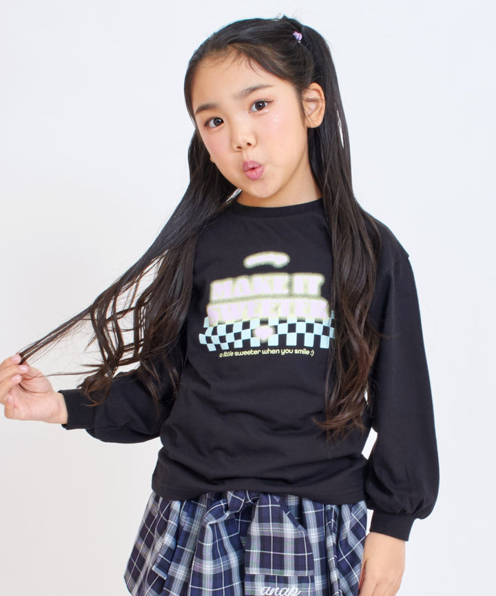 ブラック(120サイズ着用/身長：約123cm)