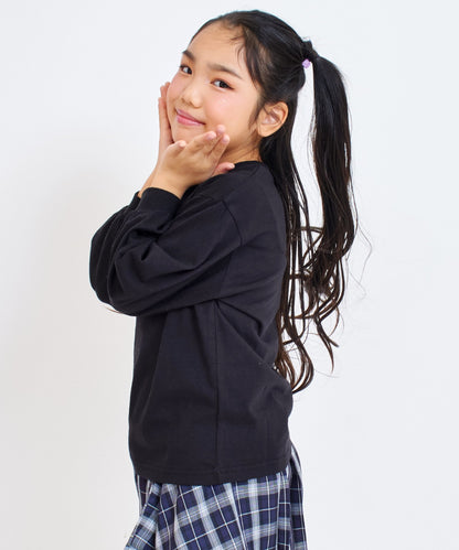 ブラック(120サイズ着用/身長：約123cm)