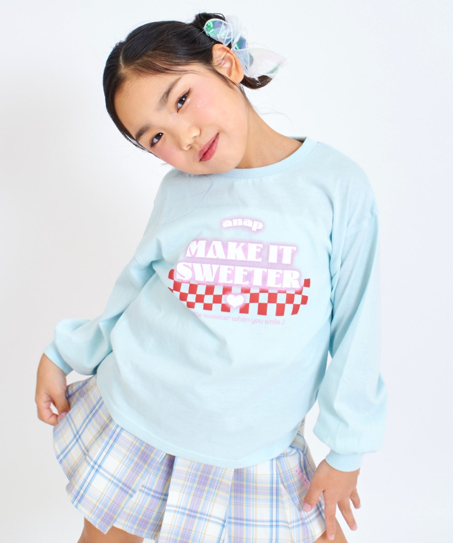 ライトブルー(120サイズ着用/身長：約123cm)