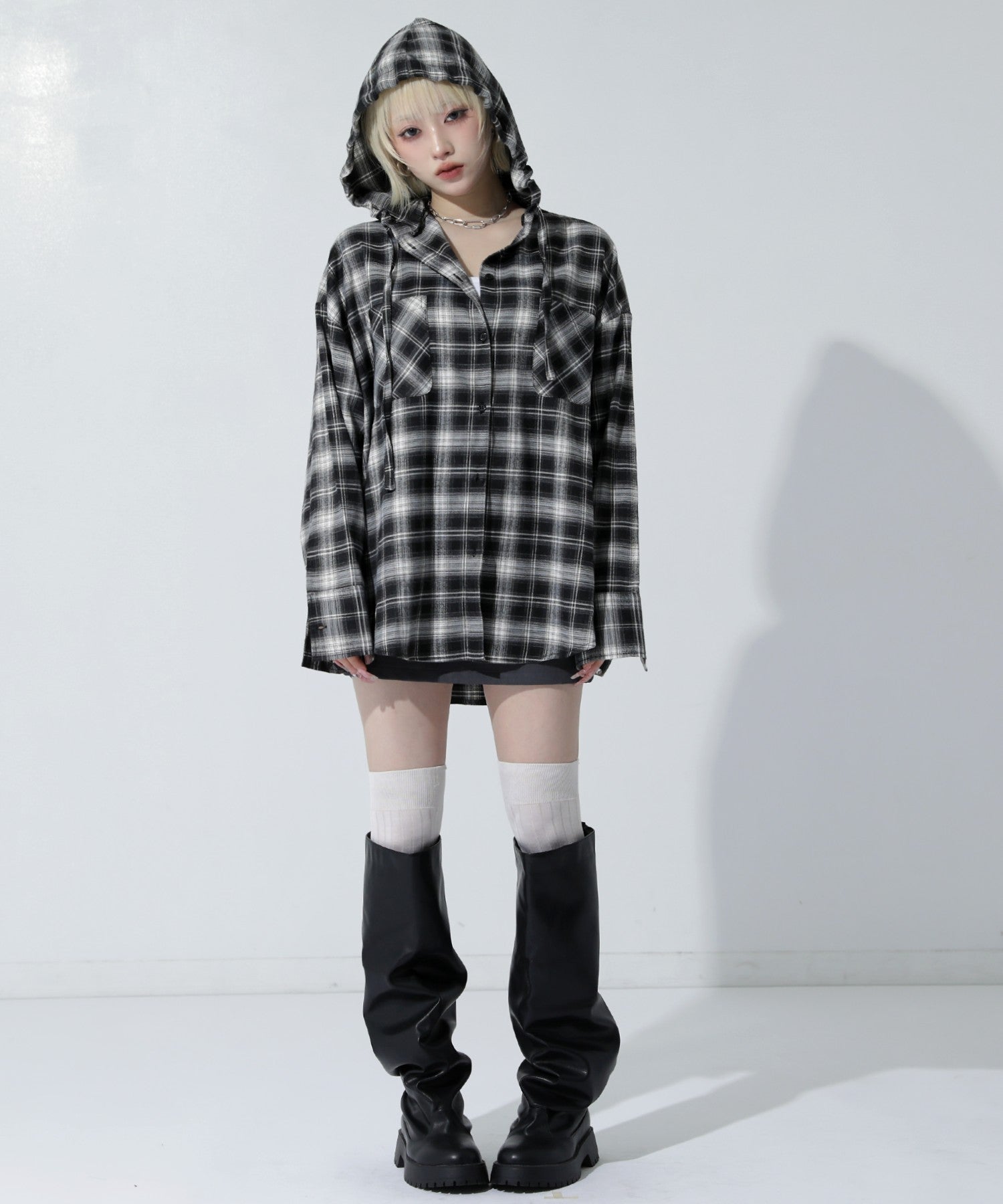 フード付 ビッグシルエット シャツ 793-9523 – ANAP オンラインショップ