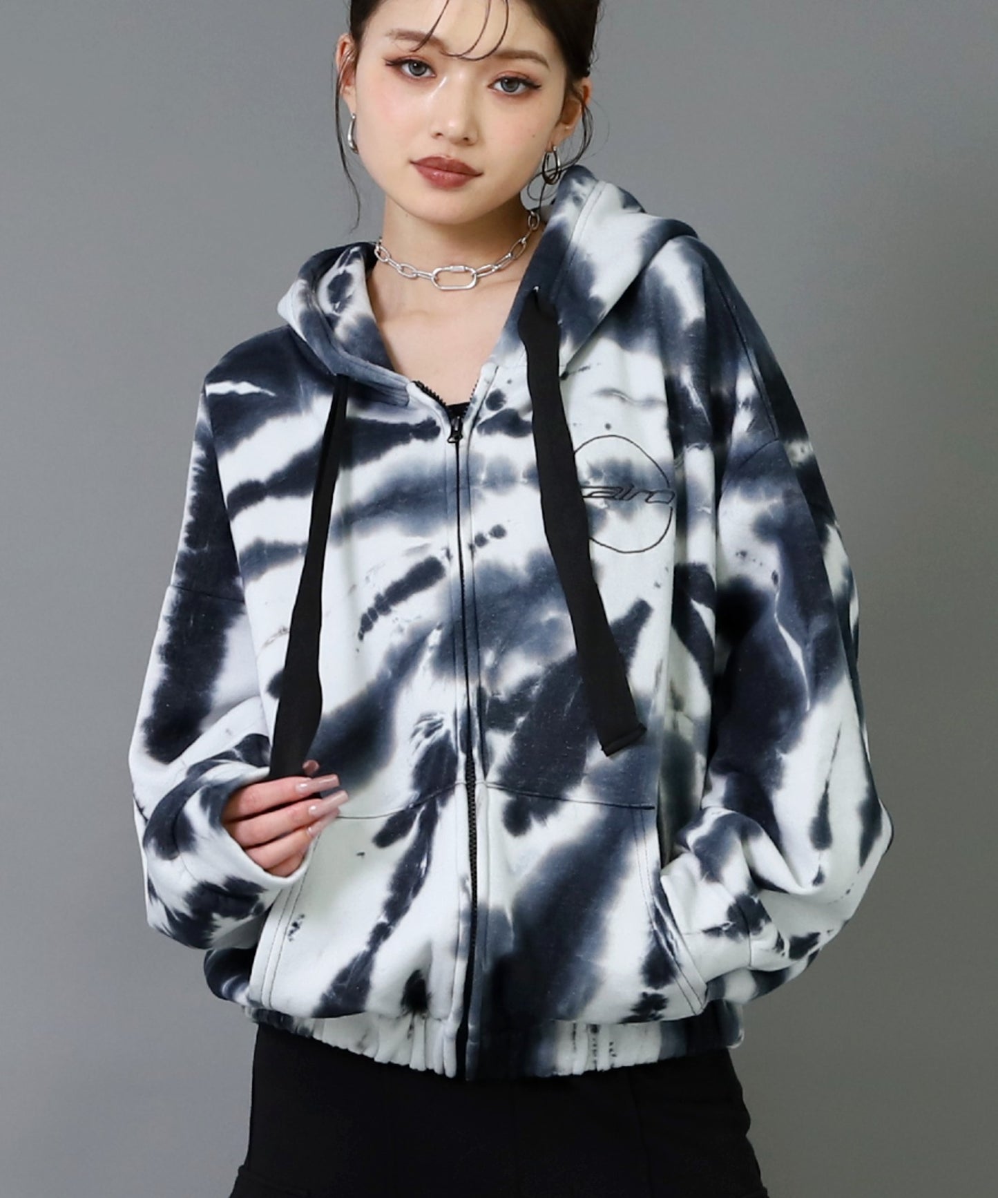 オーバーサイズ タイダイ 裏起毛 フーディー パーカー  794-9406