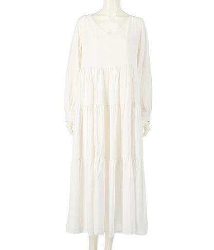 ティアード ロングワンピース 157-5287