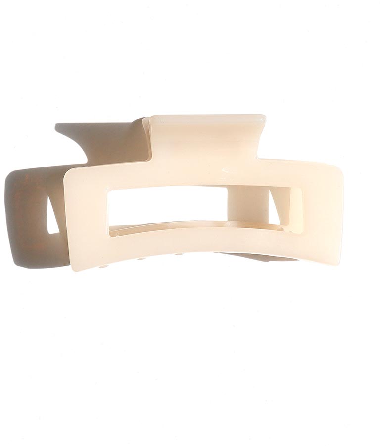 クリーミークリアスクエアビッグバンスクリップ 819-6519