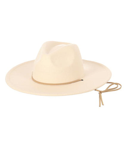 ツバ広 中折紐付 ハット 819-6554