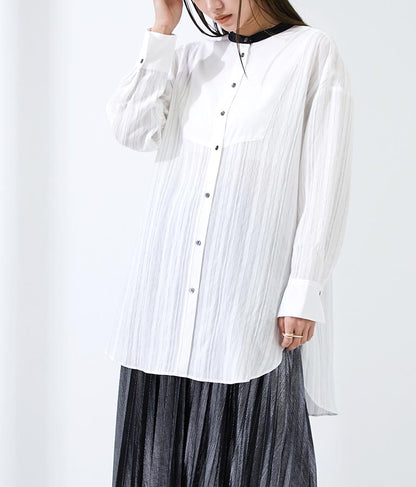 ジャガード ストライプ ドレス シャツ  363-8734